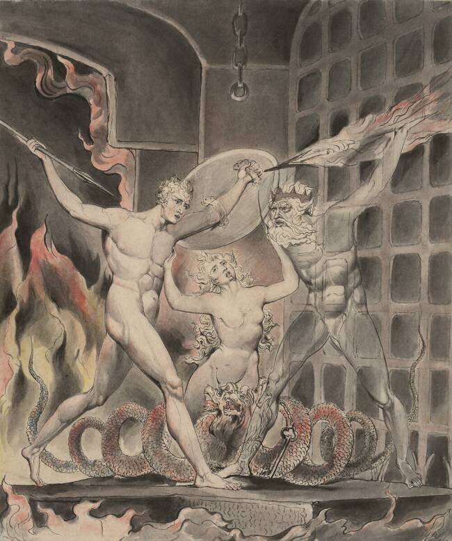 Illustration 2 to Milton's "Paradise Lost": Satan William Blake