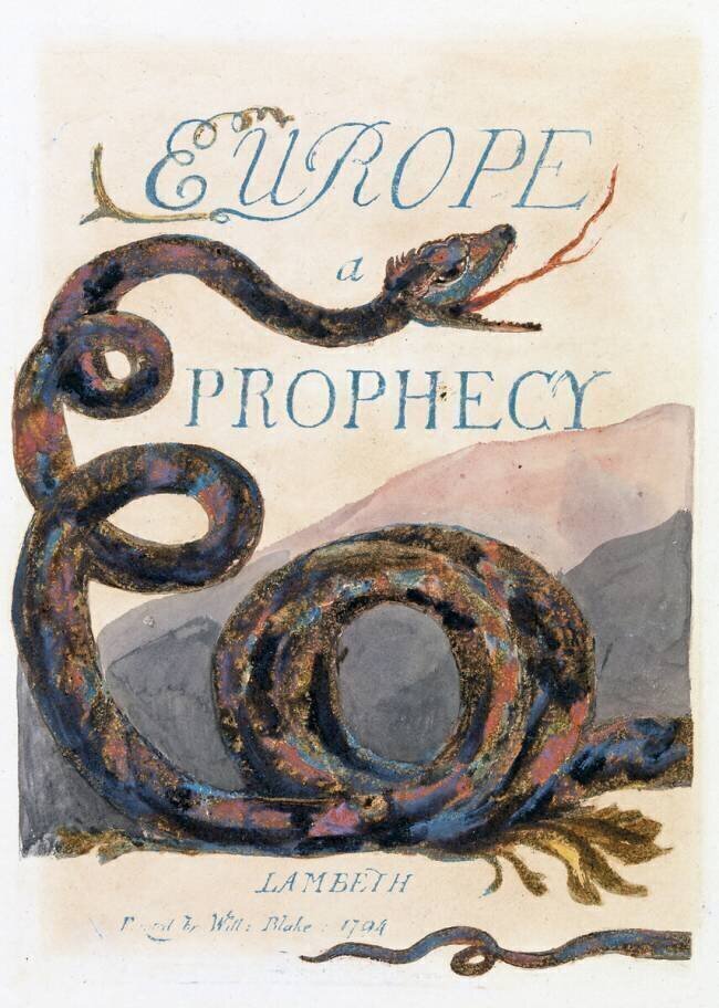 Illustration from 'Europe: a Prophecy' William Blake