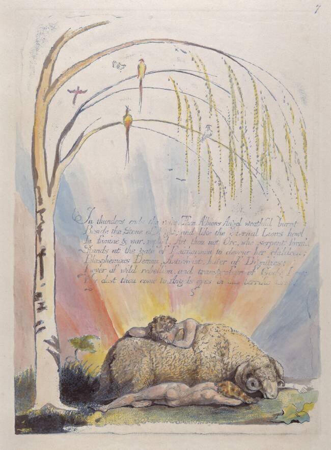 In thunders ends the voice William Blake