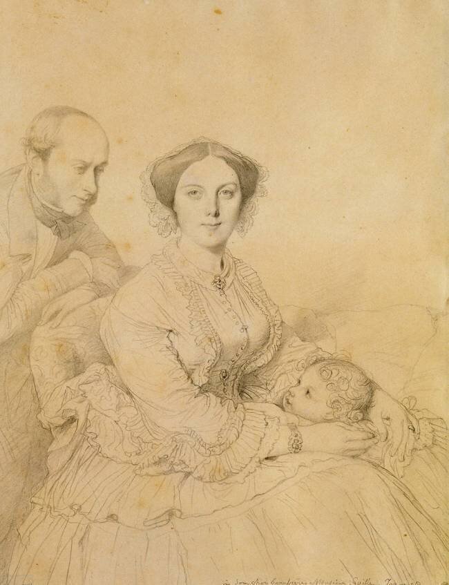 La famille Guille Jean-Auguste-Dominique Ingres