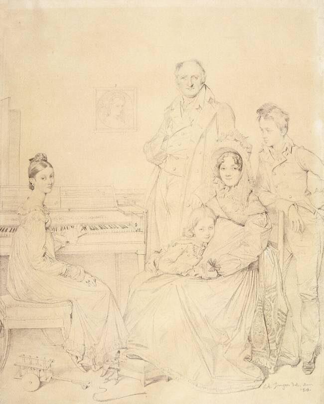 La famille Stamaty Jean-Auguste-Dominique Ingres