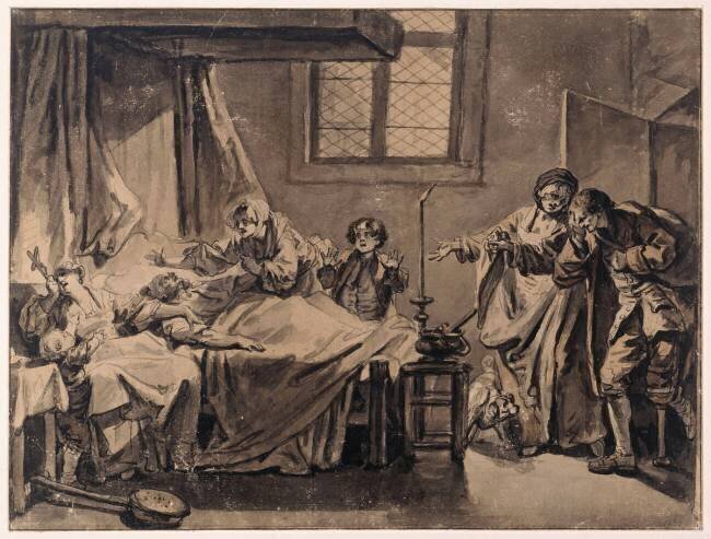 La malédiction paternelle, le fils puni Jean-Baptiste Greuze