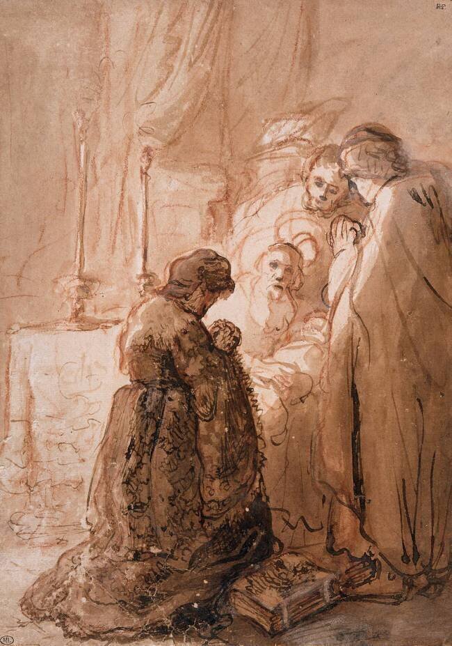 La Présentation au Temple (?) Rembrandt