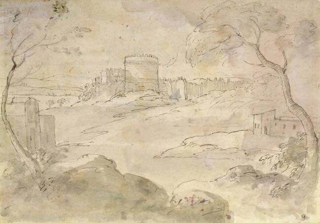 Landscape with a fortified town Claude Gellée