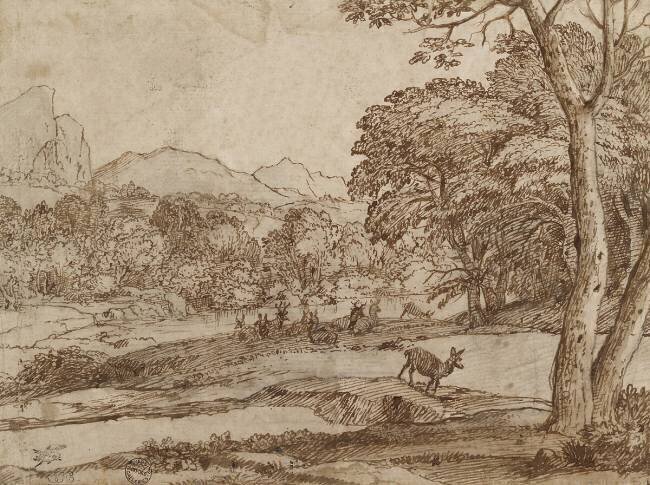 Landscape with a Herd of Deer Claude Gellée