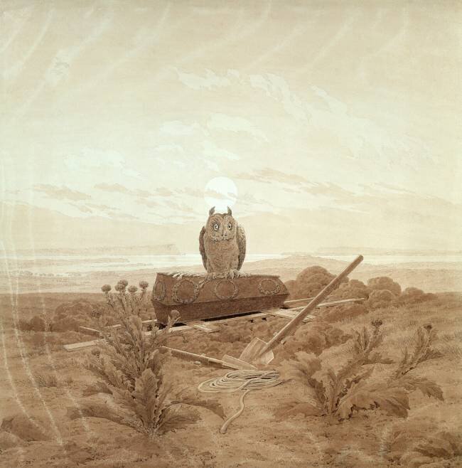 Landscape with Grave Caspar David Friedrich
