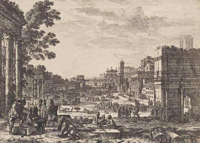 Le Campo Vaccino, 1er état Claude Gellée