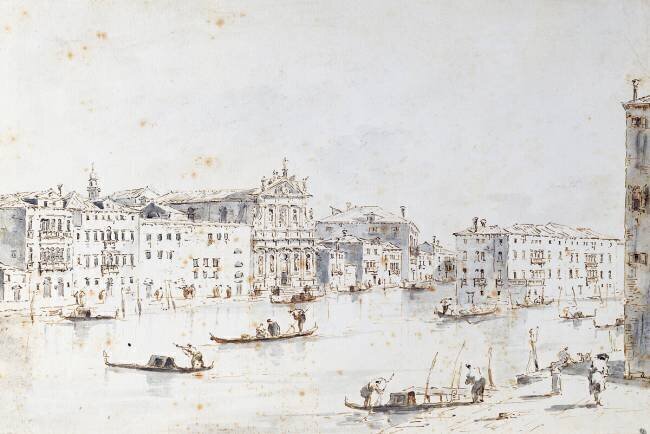 Le Grand Canal à Venise Francesco Guardi