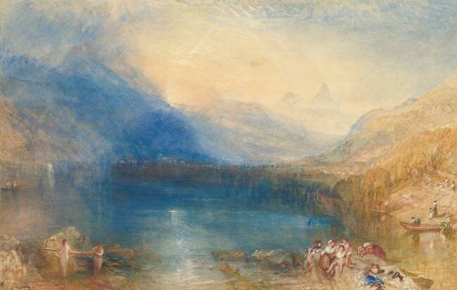 Le lac de Zoug Joseph Mallord William Turner