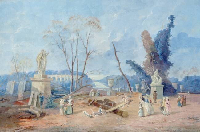 Le Tapis Vert at Versailles Hubert Robert