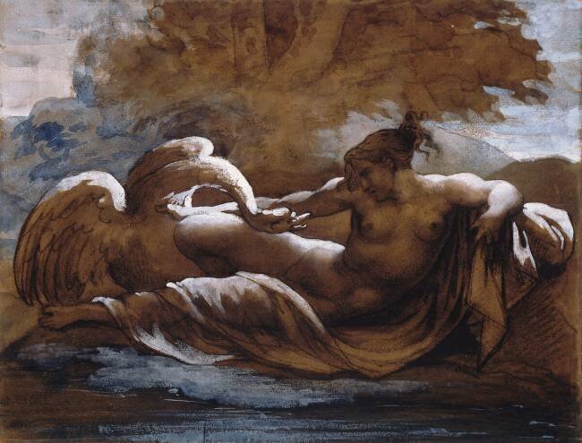 Léda et le cygne Théodore Géricault
