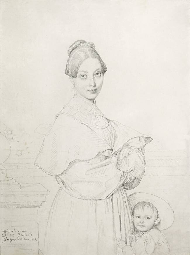 Madame Baltard and her daughter Jean-Auguste-Dominique Ingres
