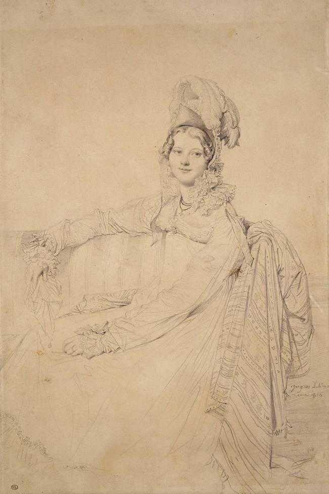 Mme Louis-Nicolas-Marie Destouches, née Armande-Edmée Charton Jean-Auguste-Dominique Ingres