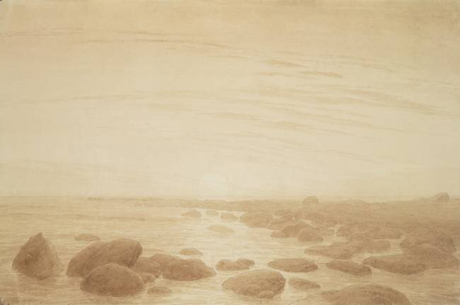 Moonrise on the Sea Caspar David Friedrich