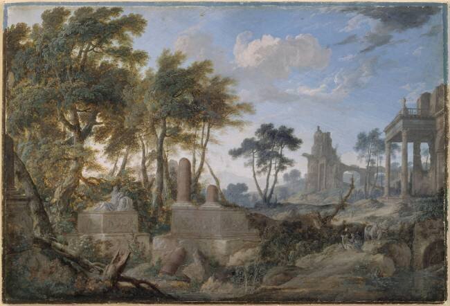 Paysage au bon samaritain Pierre Patel