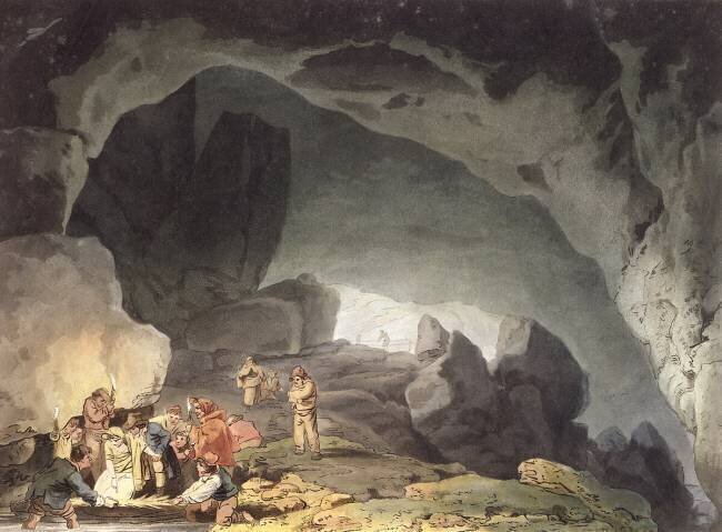 Peaks Hole, Derbyshire Joseph Mallord William Turner (after)