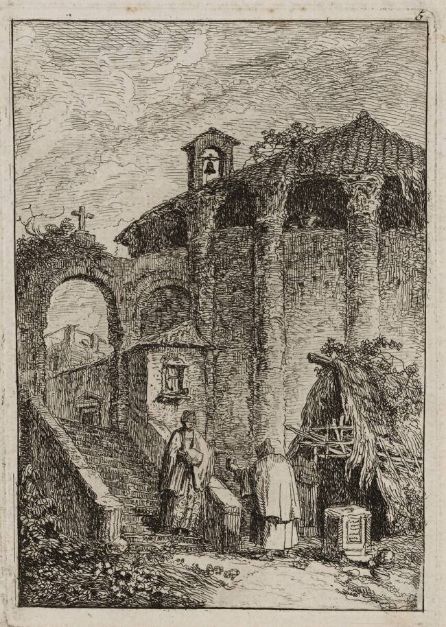 Plate Five from Evenings in Rome Hubert Robert
