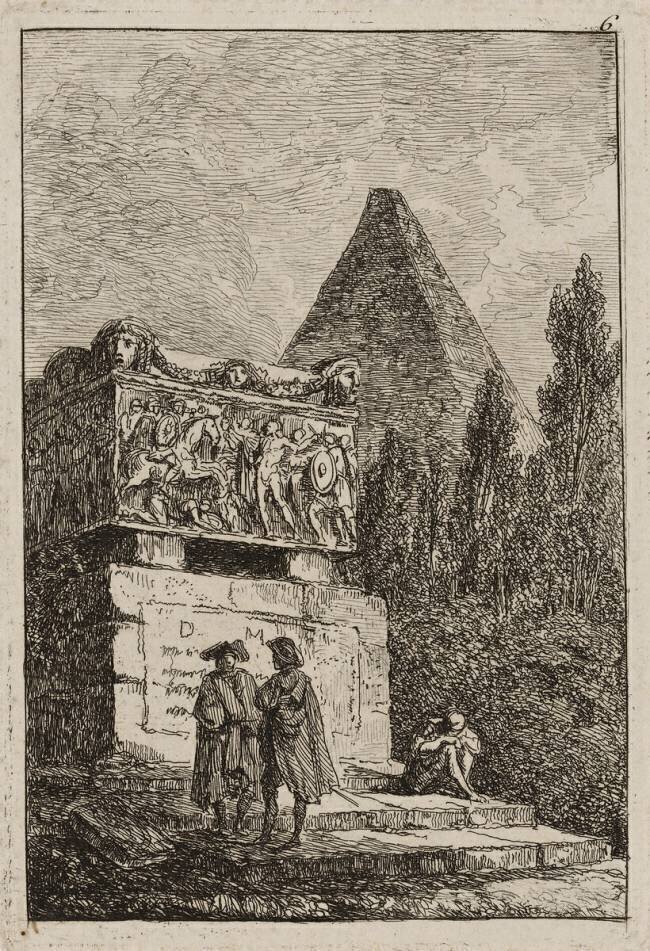 Plate Six from Evenings in Rome Hubert Robert