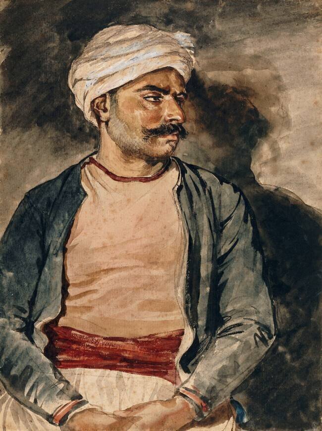 Portrait de Mustapha, domestique turc de Géricault Théodore Géricault