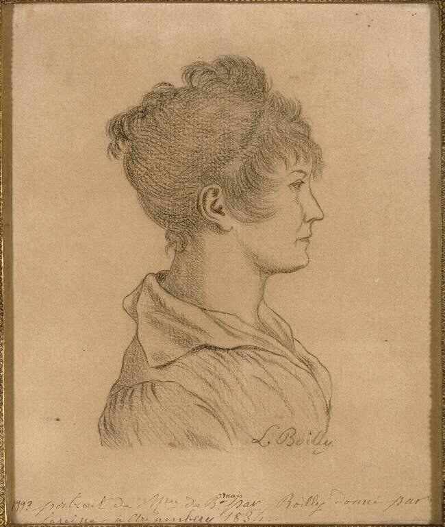 Portrait de profil de madame de Beauharnais, future impératrice Joséphine Louis-Léopold Boilly