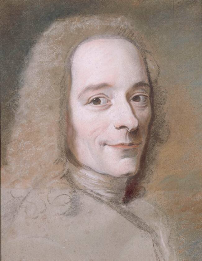Portrait de Voltaire Quentin de La Tour