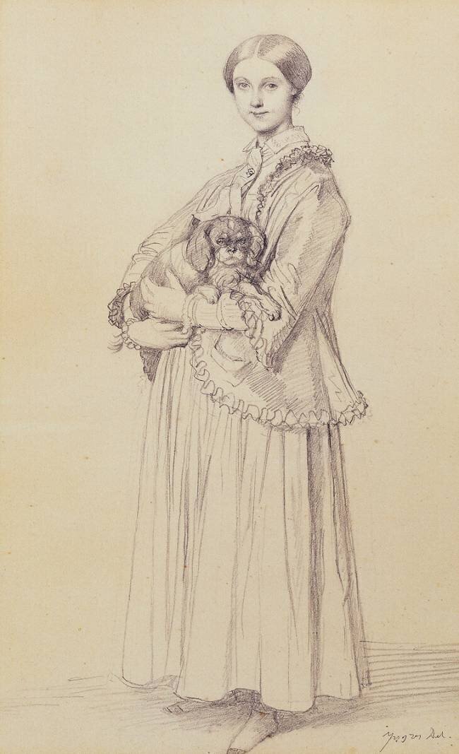 Portrait of Mademoiselle Marie Reiset Jean-Auguste-Dominique Ingres