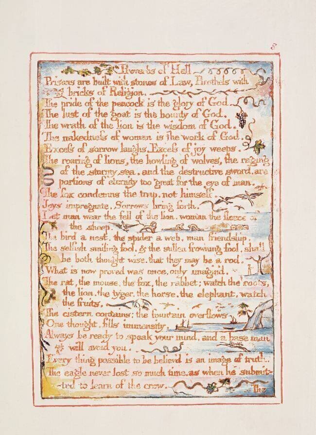 Proverbs of Hell William Blake