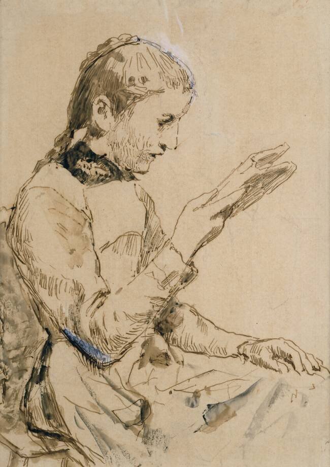 Reading Girl Albert Anker
