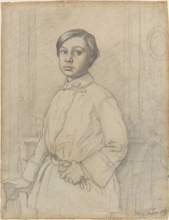René de Gas [recto] Edgar Degas