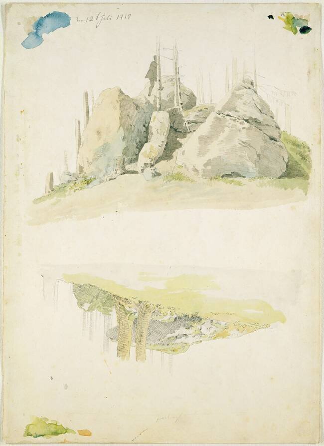 Rock and Tree: Two Studies Caspar David Friedrich