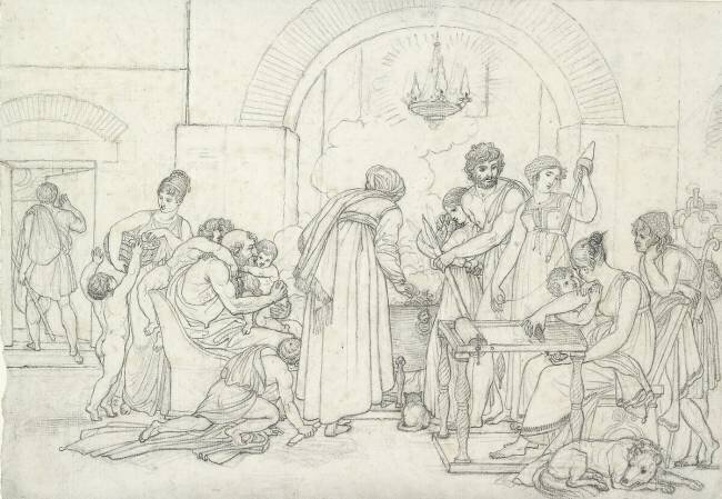 Rustic Interior in Antiquity Anne-Louis Girodet