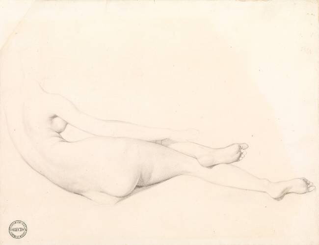 Study for La Grande Odalisque Jean-Auguste-Dominique Ingres