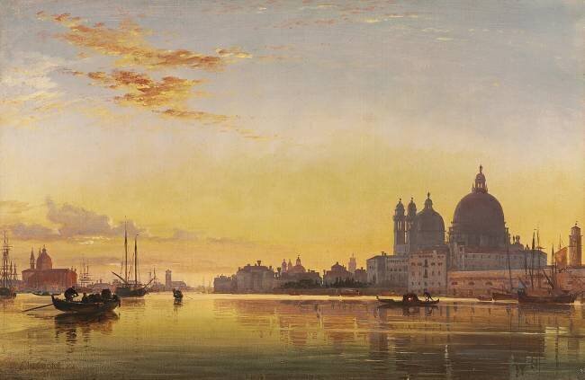 Sunset on the Lagoon of Venice Edward William Cooke