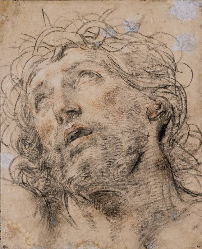 Tête du Christ couronnée d'épines Guido Reni