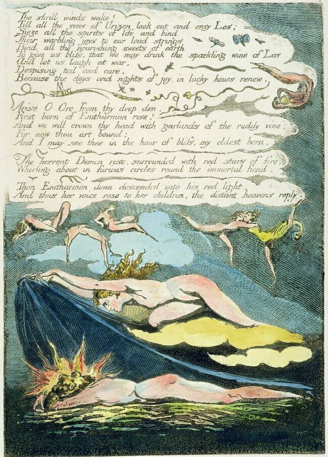 The shrill winds wake William Blake