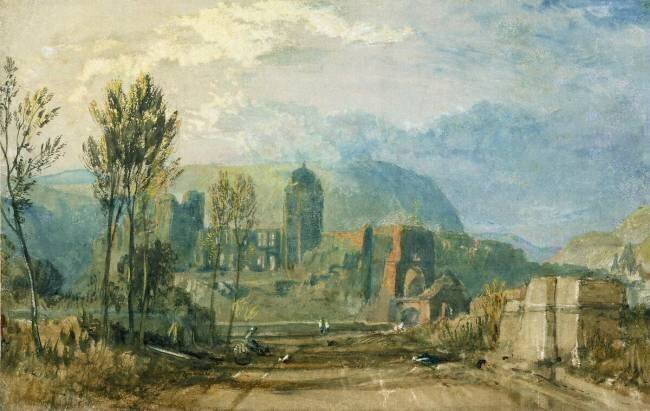 Tours, Sunset: Looking Backwards Joseph Mallord William Turner