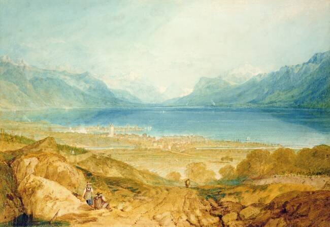 Vevey, Lake Geneva Joseph Mallord William Turner