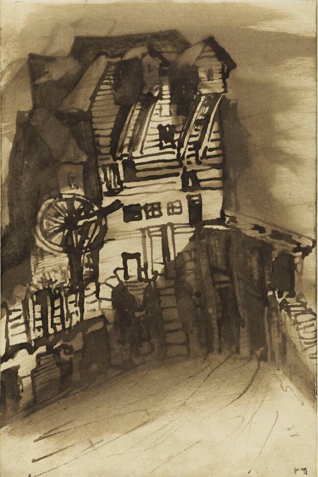 Vieux pont-moulin de Hampton Court Victor Hugo