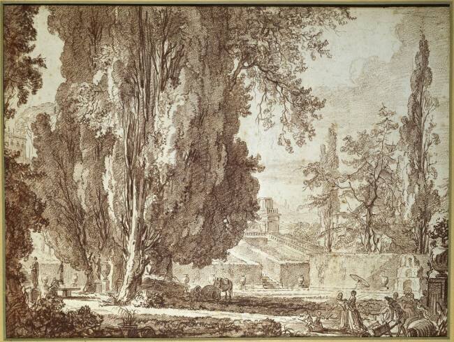 Villa d'Este près de Tivoli Jean-Honoré Fragonard