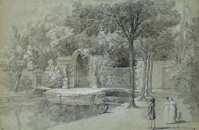 Vue d'un canal dans le parc d'Arcueil Jean-Baptiste Oudry