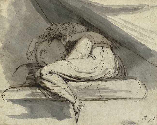 Woman Sitting Johann Heinrich Füssli