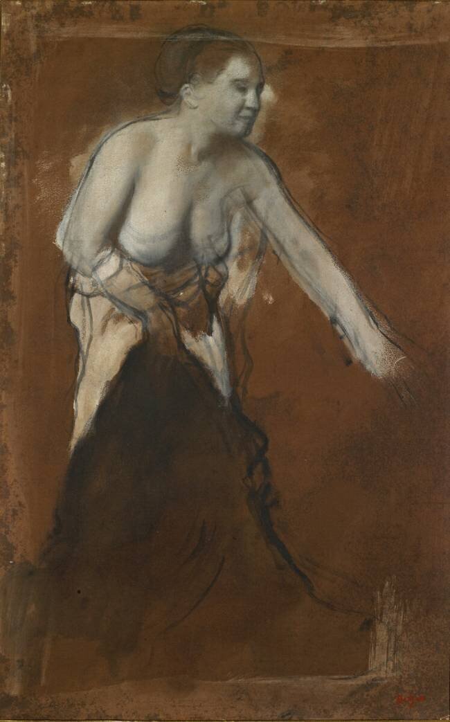 Woman washing herself Edgar Degas