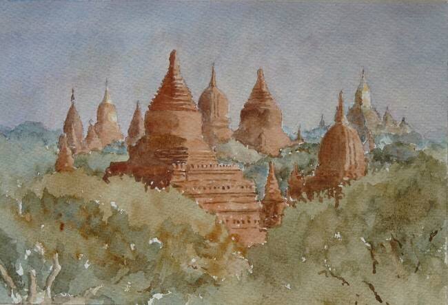 Bagan sunrise Wilson Clive