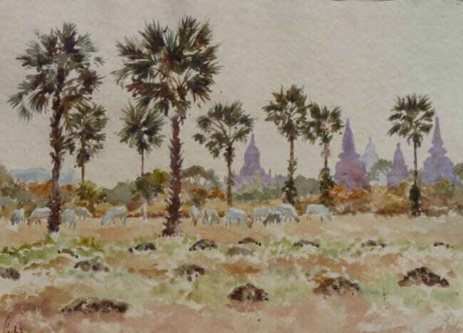 Blue cows and palmettos Wilson Clive