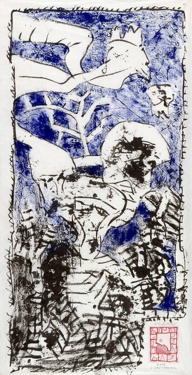 Le bleu d'abondance Pierre Alechinsky