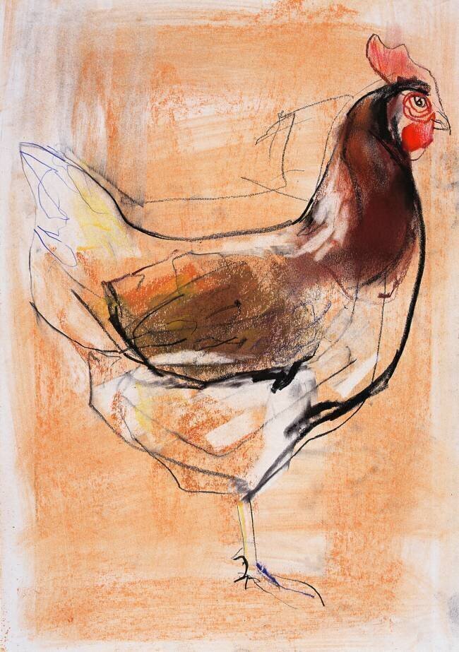 Standing Hen Mark Adlington