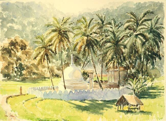 Temple in the paddy fields Wilson Clive
