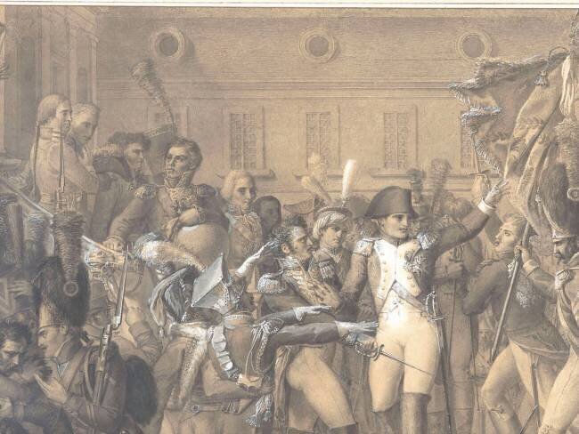 Adieux de Napoléon à son armée, Fontainebleau le 20 avril 1814 François-Aimée-Louis Dumoulin