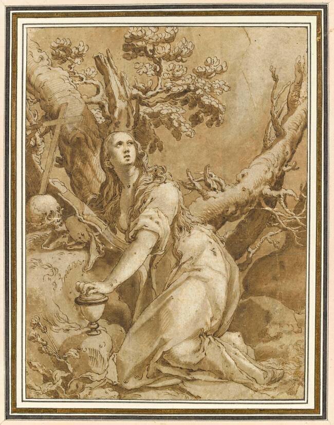 La Madeleine en prière Abraham Bloemaert