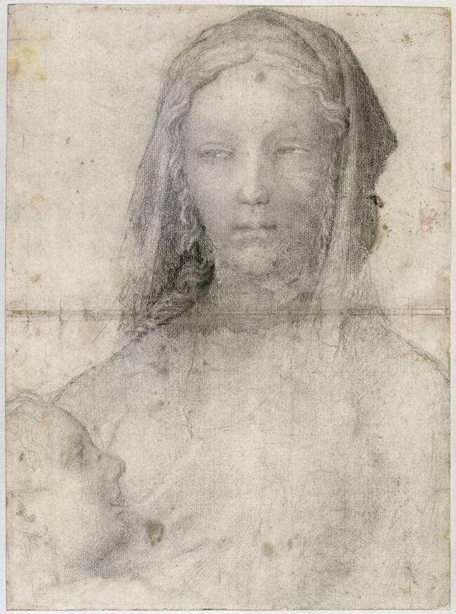 La Vierge allaitant l'Enfant, en buste Pisanello